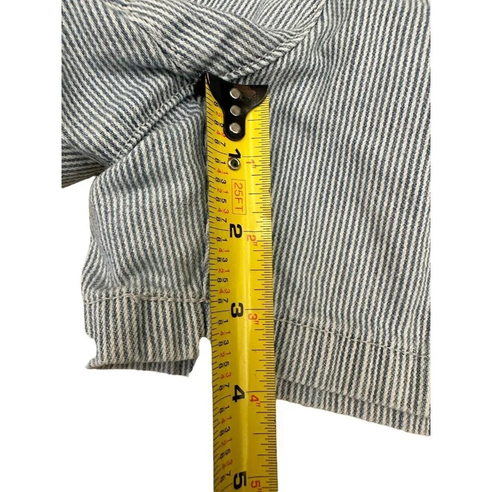 LOFT Shorts Womens 2 Blue/White Striped Shorts
